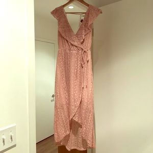 Aqua rose lace dress. Size S. NWT